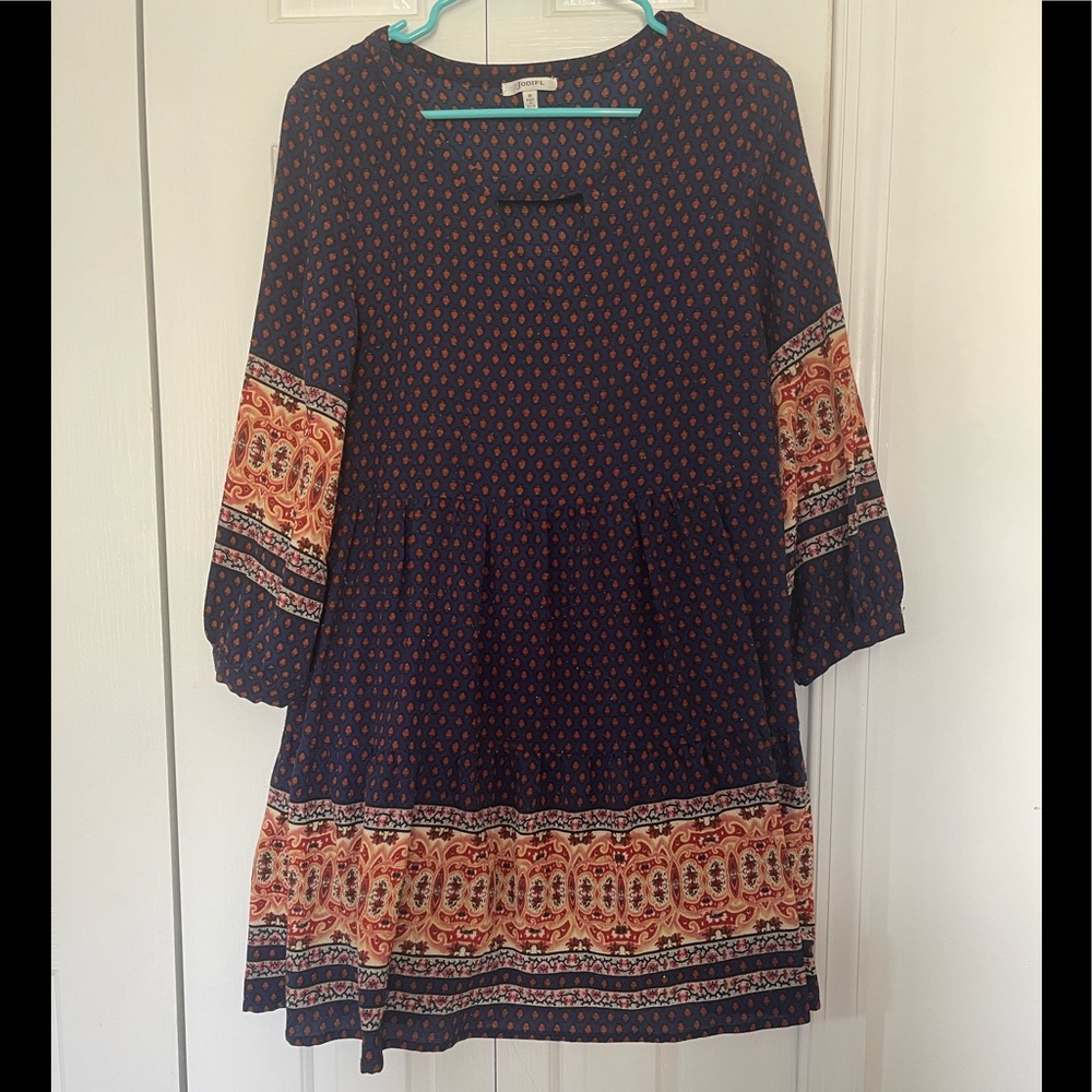 Boho polka dot dress
